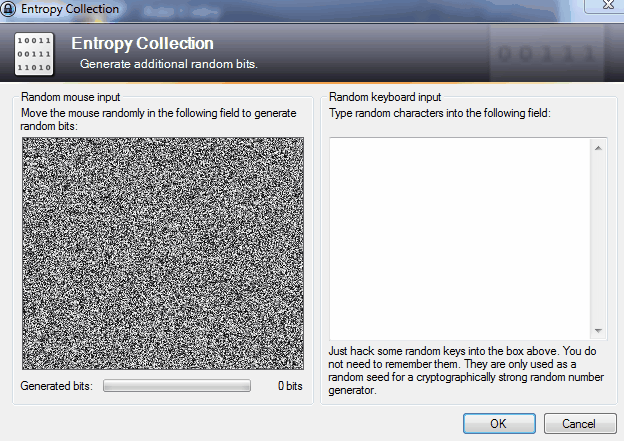 Generating entropy for KeePass, fun fun..